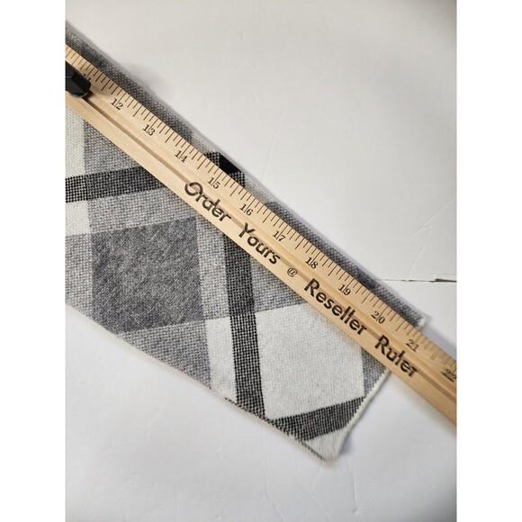 Rachel Zoe Sweater Womens Medium Black Grey Plaid Knit NWOT - Picture 7 of 8